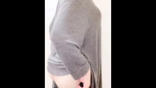 Dark Haired Girl with Glasses Can’t Fit Her Ass Inside Her Shorts
