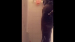 Big booty boy in the shower