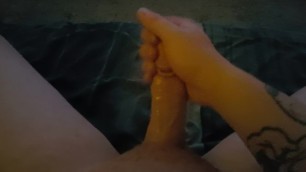 Thick cock stroking