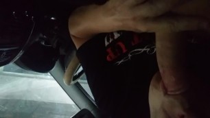 Sucking a dick in a parking lot