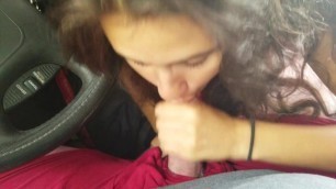 18 Year old Cheating Teen Carissa blows me in car
