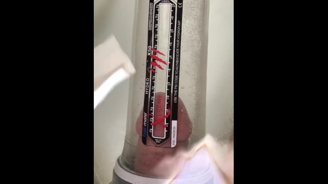 Pumping the Cock with a Bathmate Xtreme X50