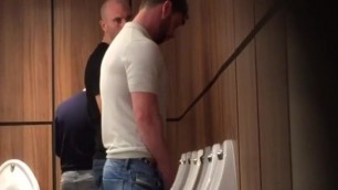 hot guys spied using the urinals
