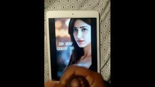 Shruti Hassan - Fap Tribute - Cum on iPadMini