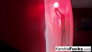 Hot Kendra Cole takes a sexy shower&excl;